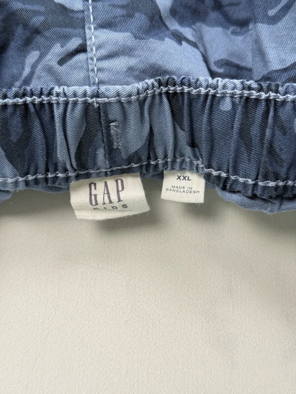 Gap Cargo Pants Blue Camouflage - Boys XXL